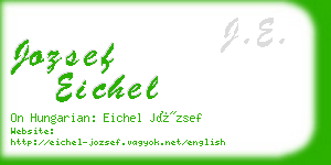 jozsef eichel business card